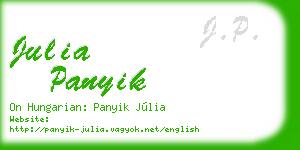 julia panyik business card